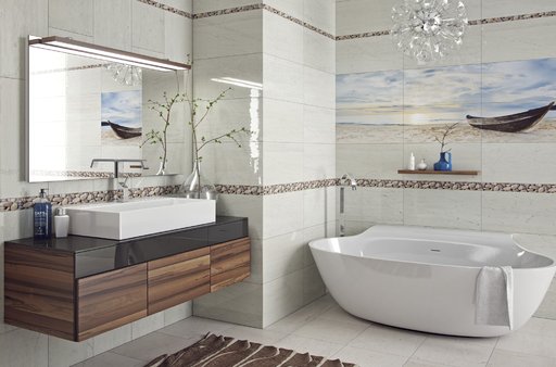 

Плитка настенная Golden Tile Crema Marfil бежевая 30х60 см, 1,44 м.кв. 10891846
