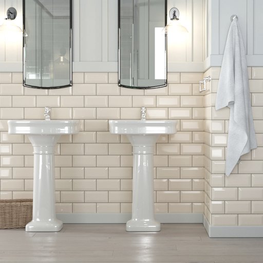 

Плитка настенная Golden Tile Metrotiles белая 10х20 см, 0,88 м.кв. 11731755