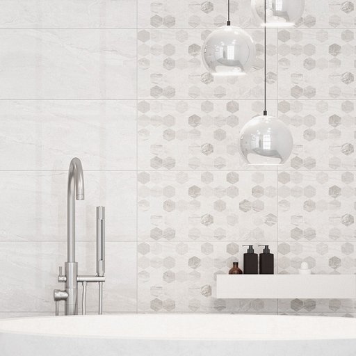 

Плитка настенная Golden Tile Marmo Milano Гексагон 30х60 см 1,44 м.кв. (11994073)