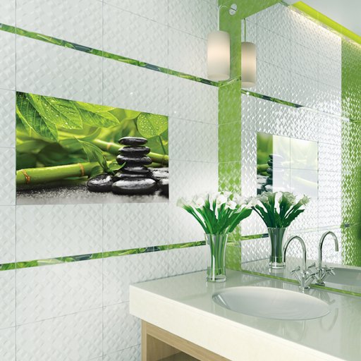 

Плитка настенная Golden Tile Relax зеленая 25х40 см 1,6 м.кв. (12002053)