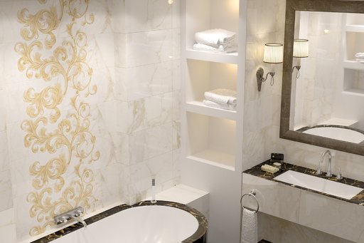 

Плитка для пола Golden Tile Saint Laurent белая 60,7х60,7 см 1,105 м.кв. (11731832)