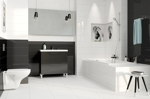 

Плитка настенная Golden Tile белая глянцевая 30х60 см 1,44 м.кв. (11677400)