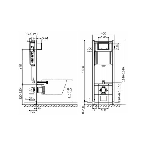 

Инсталляционная система Cersanit Aqua 02 Mech Box без кнопки (12027582)