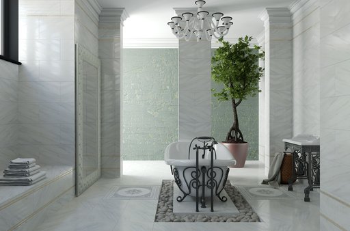 

Плитка для пола Golden Tile Каррара белая 40х40 см, 1,12 м.кв (10780553)