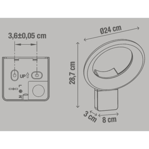 

Бра уличное LED Inspire Quito 2700LM 4000K IP54 (11898852)