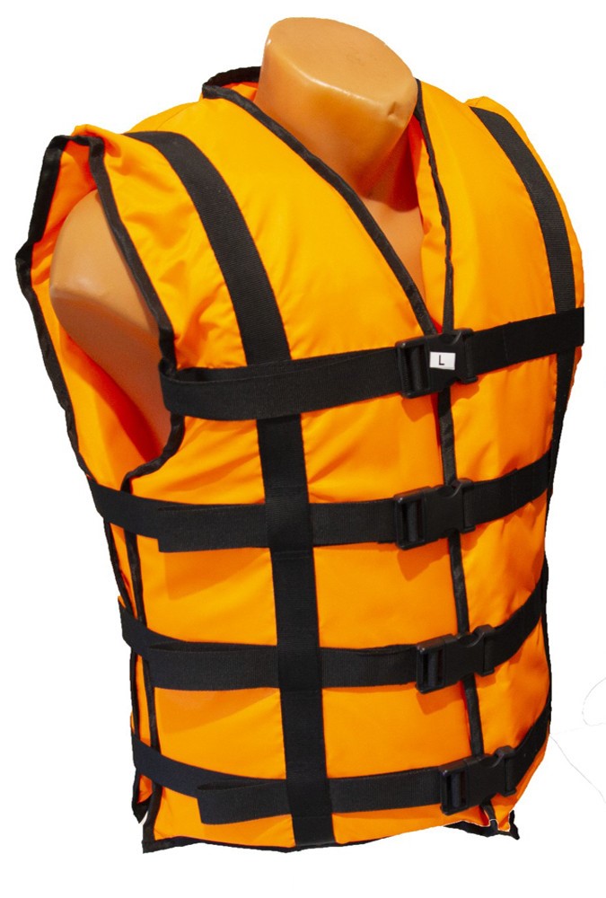 

Жилет страховочный спасательный Life Jacket HYPER Оранжевый XL 90-110 кг