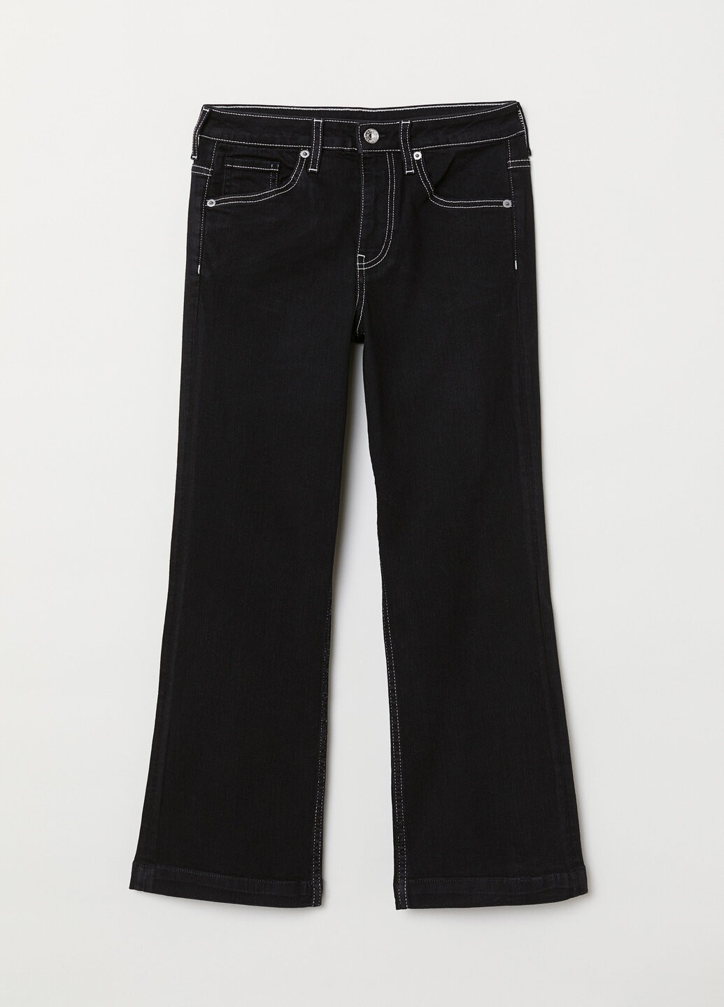 

Джинсы H&M клеш  черные 16-0002, Джинсы H&M клеш 28 черные 16-0002