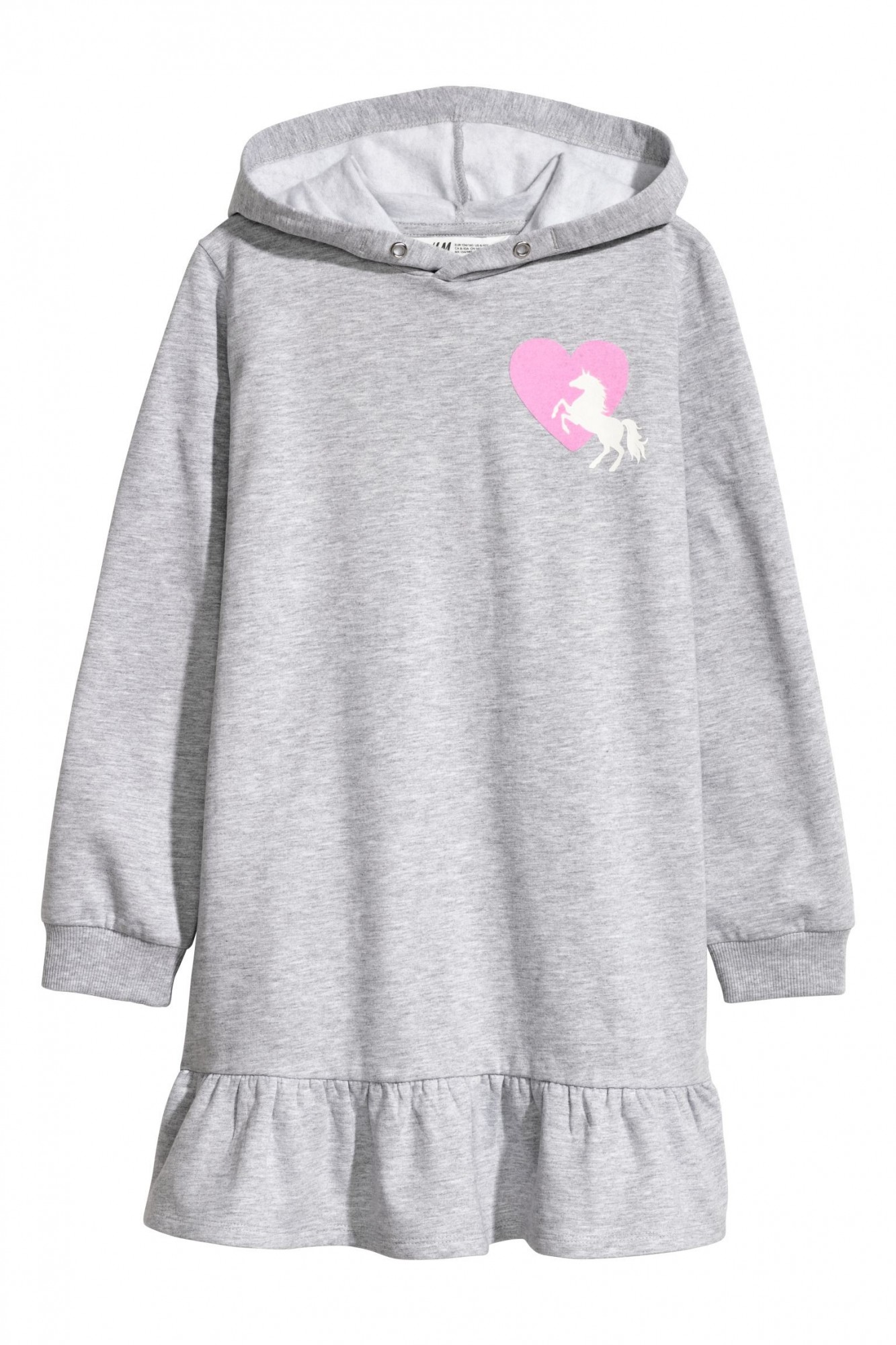 

Платье H&M байковое 158-164 серое 8-0091