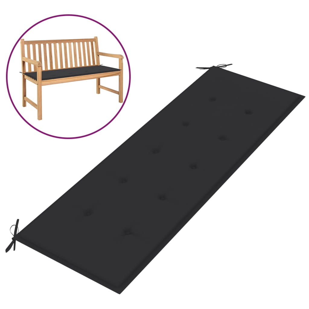 

Подушка для садової лавки Shumee 150x50x3 см антрацит 43191
