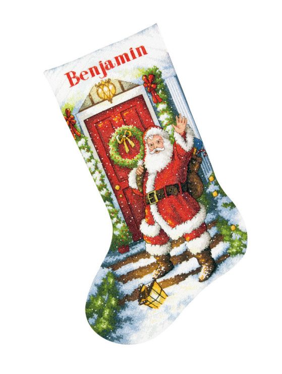 

Набор для вышивания Dimensions Welcome Santa Stocking