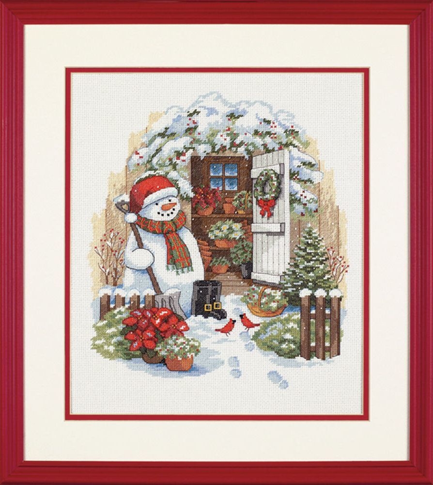 

Набор для вышивания Dimensions Garden Shed Snowman
