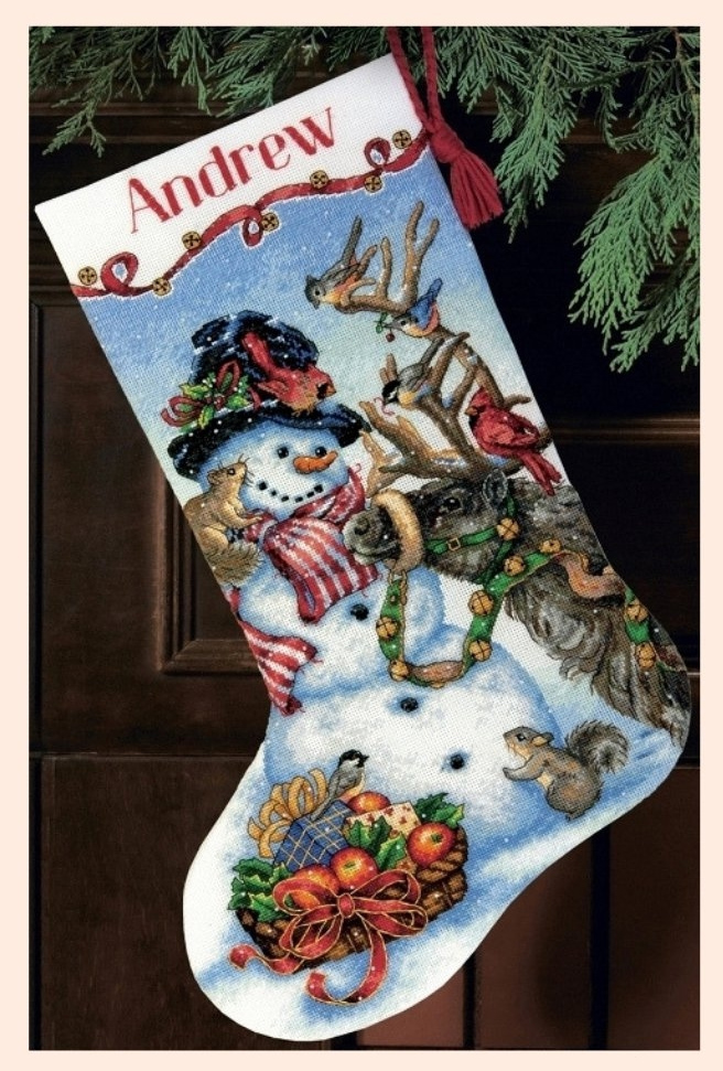 

Набор для вышивания Dimensions Snowman Gathering Stocking