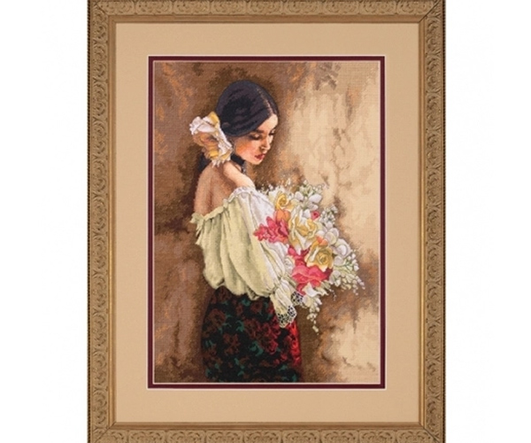 

Набор для вышивания Dimensions Woman With Bouquet