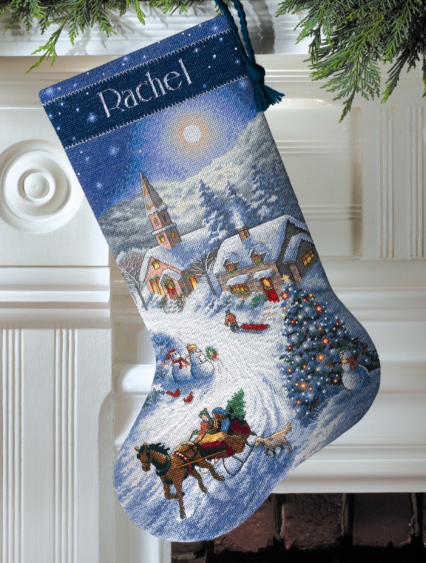 

Набор для вышивания Dimensions Sleigh Ride at Dusk Stocking