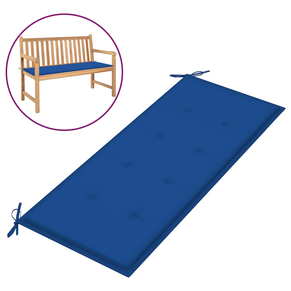 

Подушка для садової лавки Shumee синій кобальт 120x50x4 тканина 314081