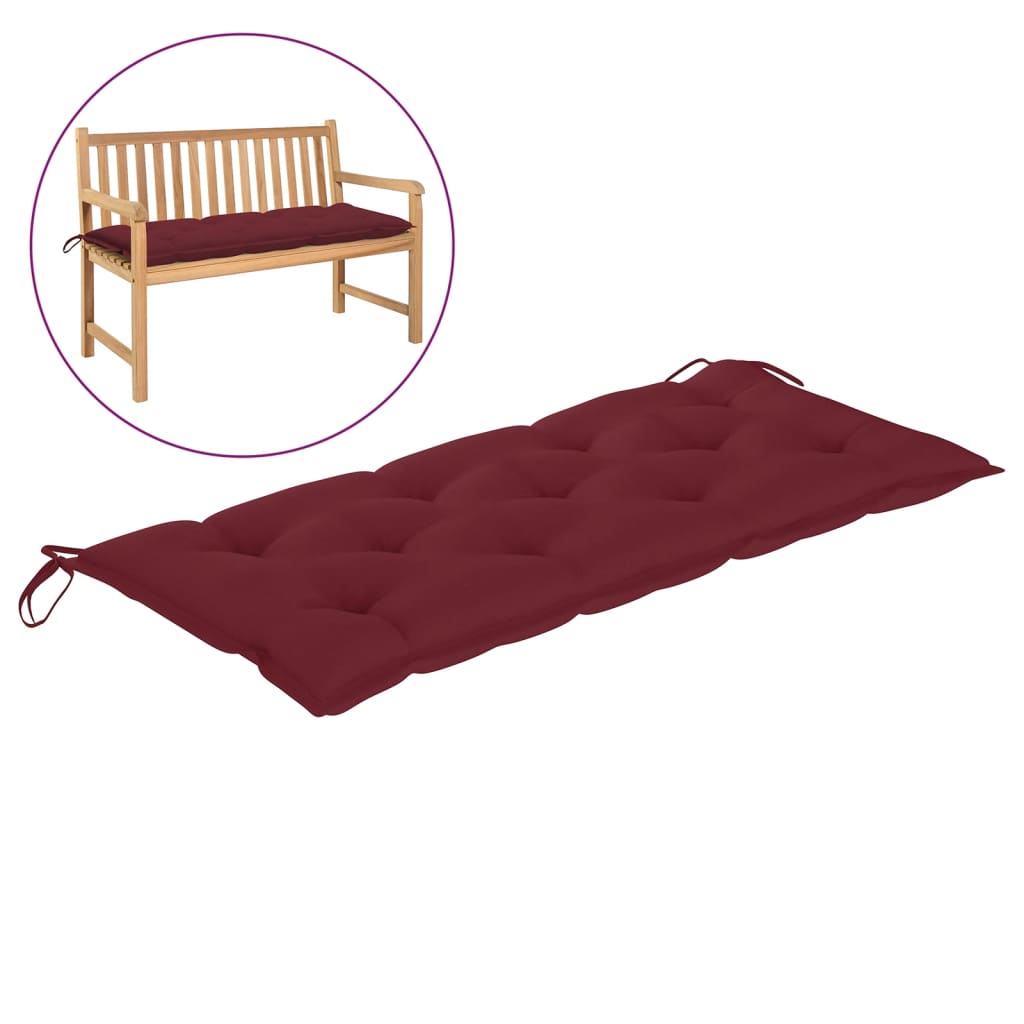 

Подушка для садової лавки Shumee червоний колір 120x50x7см тканина 314953