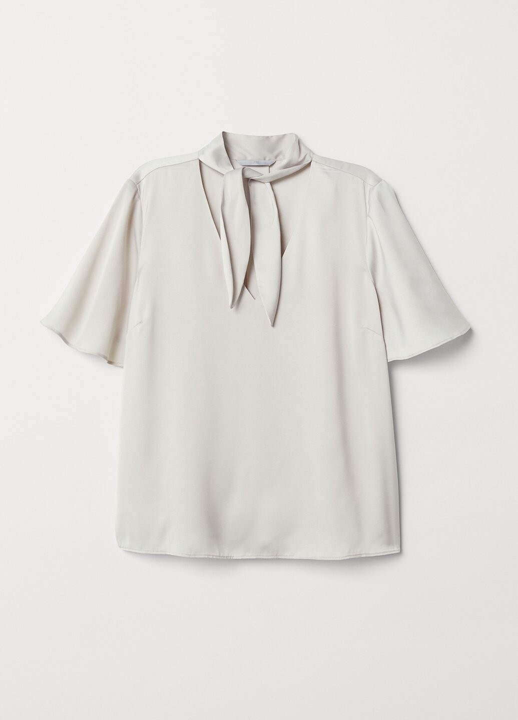

Блузка H&M с бантом  бежевая 13-0013, Блузка H&M с бантом 36 бежевая 13-0013