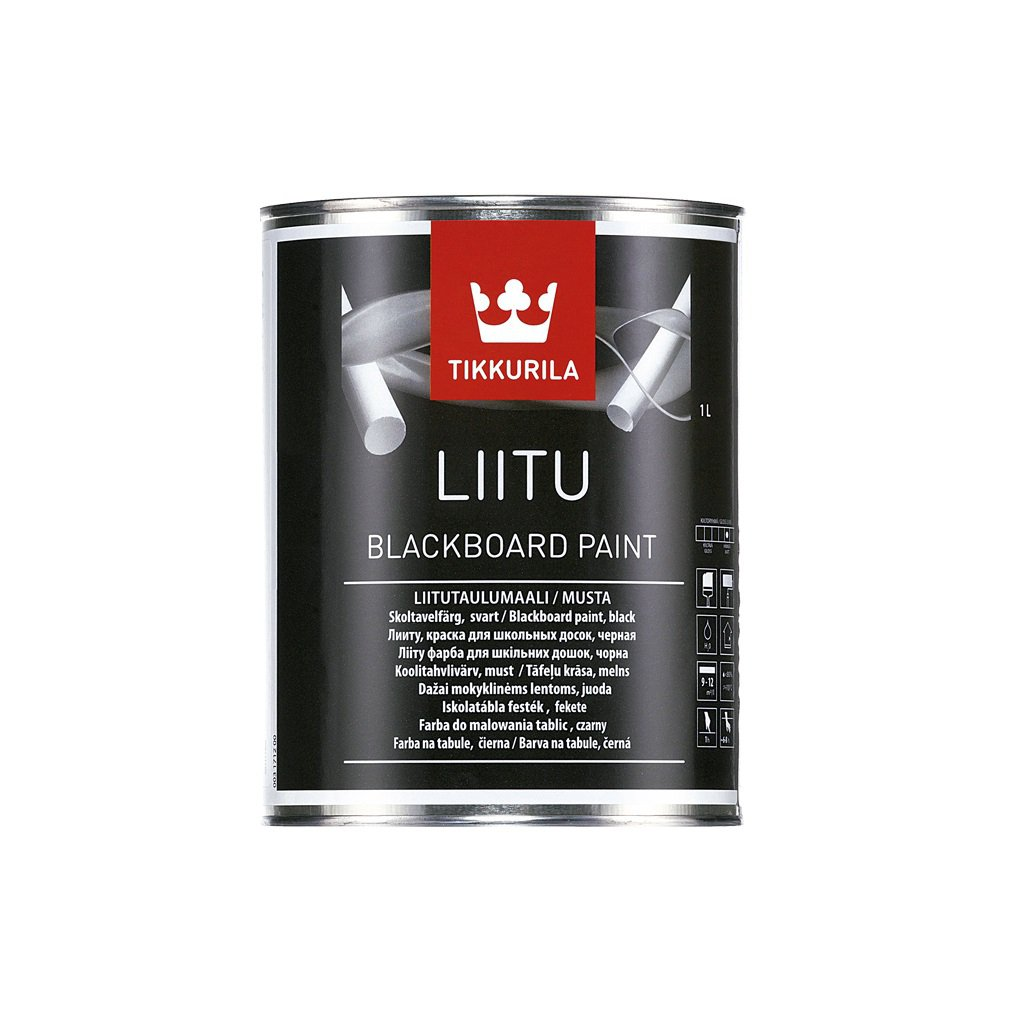 

Фарба для шкільної дошки Tikkurila чорна 1л