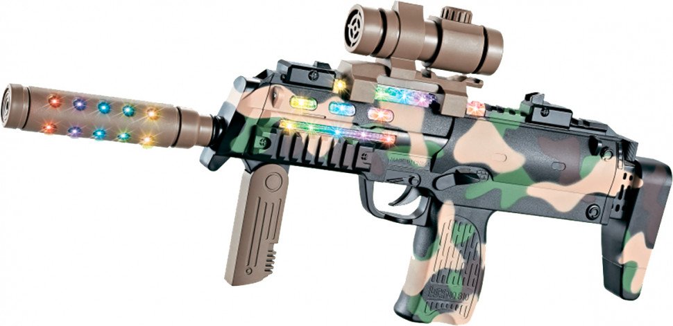 

Автомат игрушечный со световым и звуковым эффектом HK MP7 ZIPP Toys 810A