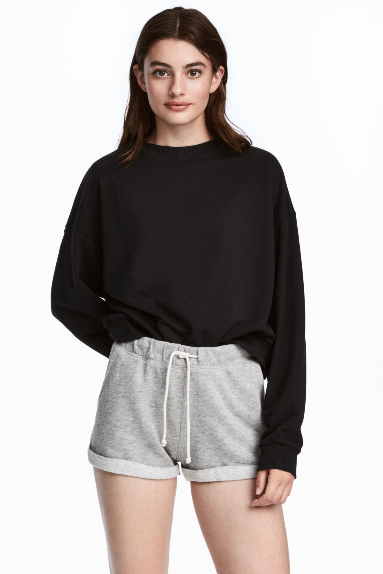 

Свитшот H&M укороченный XL черный 14-0021