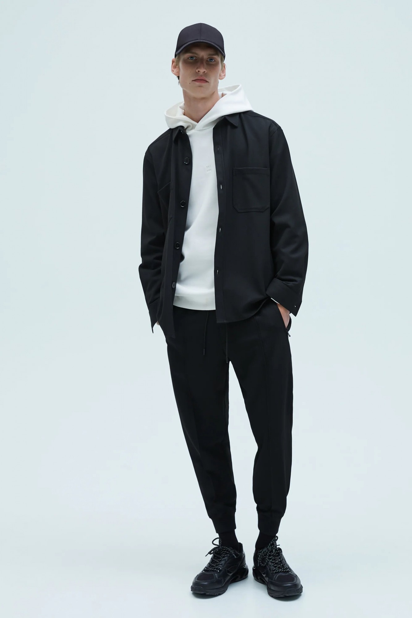 

Рубашка Zara 0706/464/800 L черная 23-0027