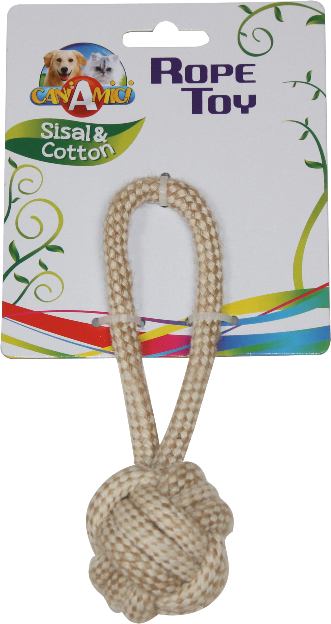 

Игрушка для собак Croci ECO Канат грейфер мяч c ручкой 2х29 см