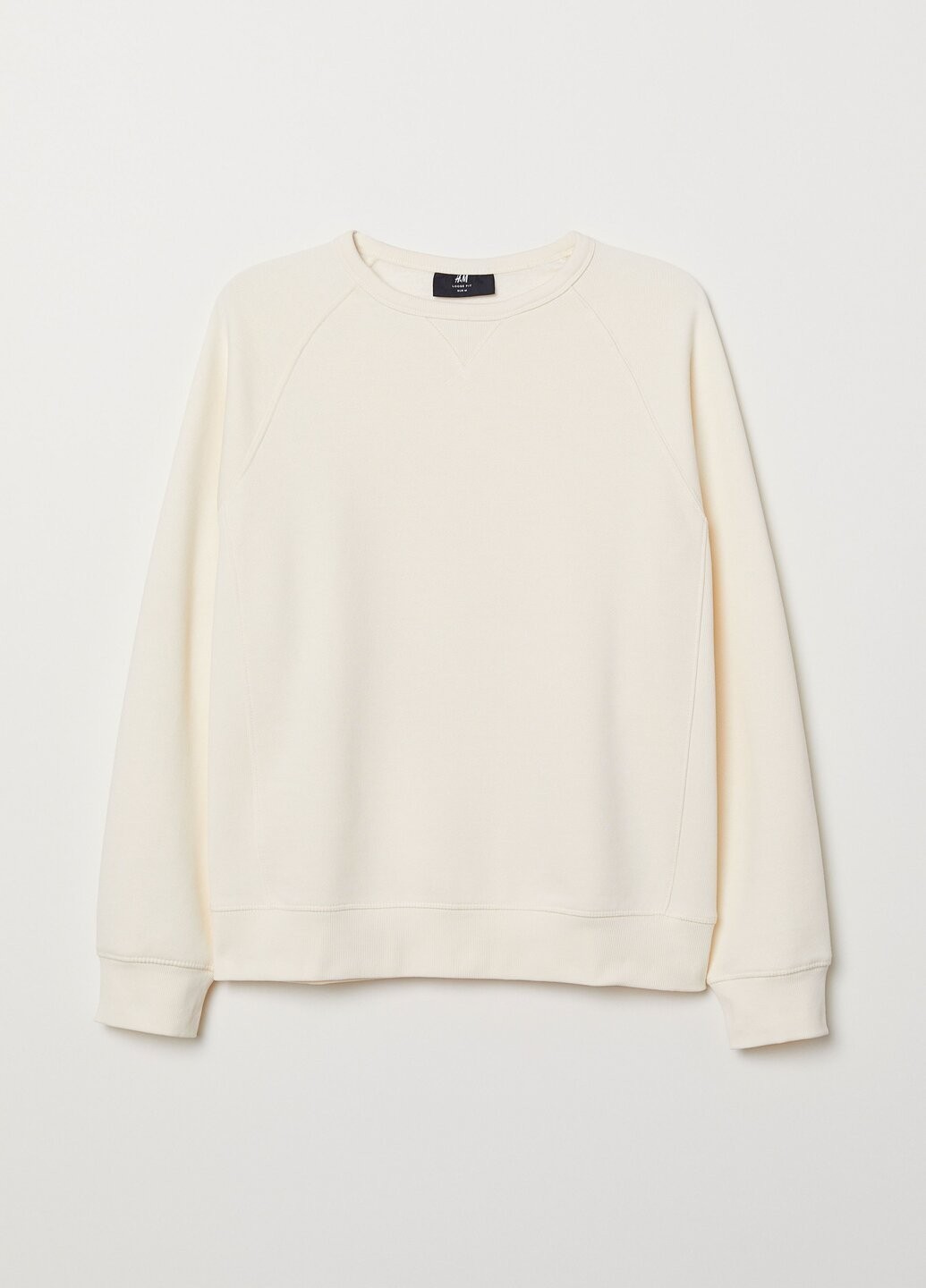 

Свитшот H&M Loose Fit XS натуральный белый 24-0014