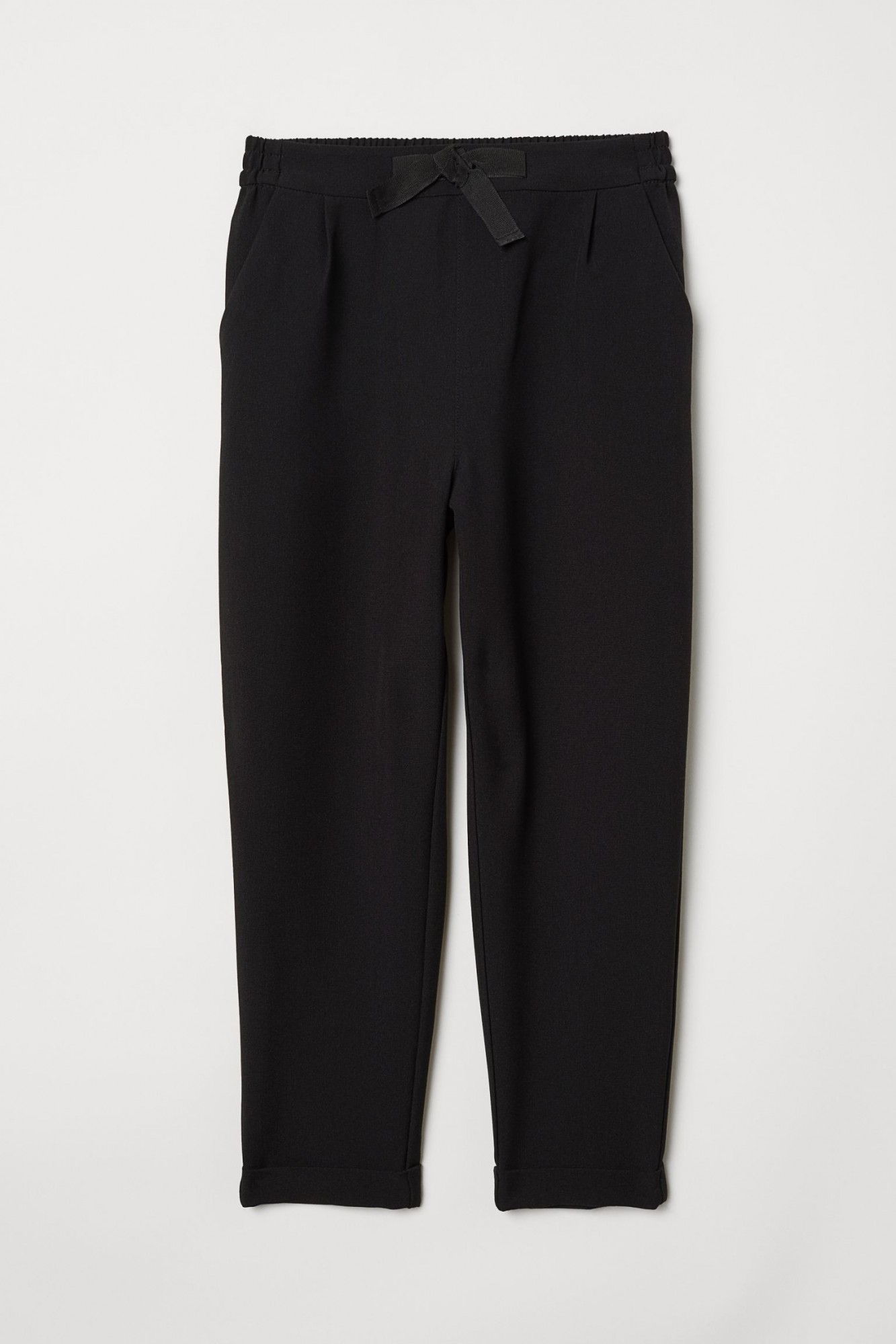 

Слаксы H&M с карманами 134 черные 6-0052