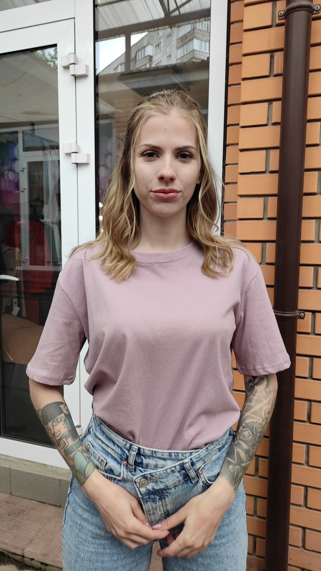 

Футболка B.Y.Jstudio 17309  пурпурний, Футболка B.Y.Jstudio 17309 one size пурпурний