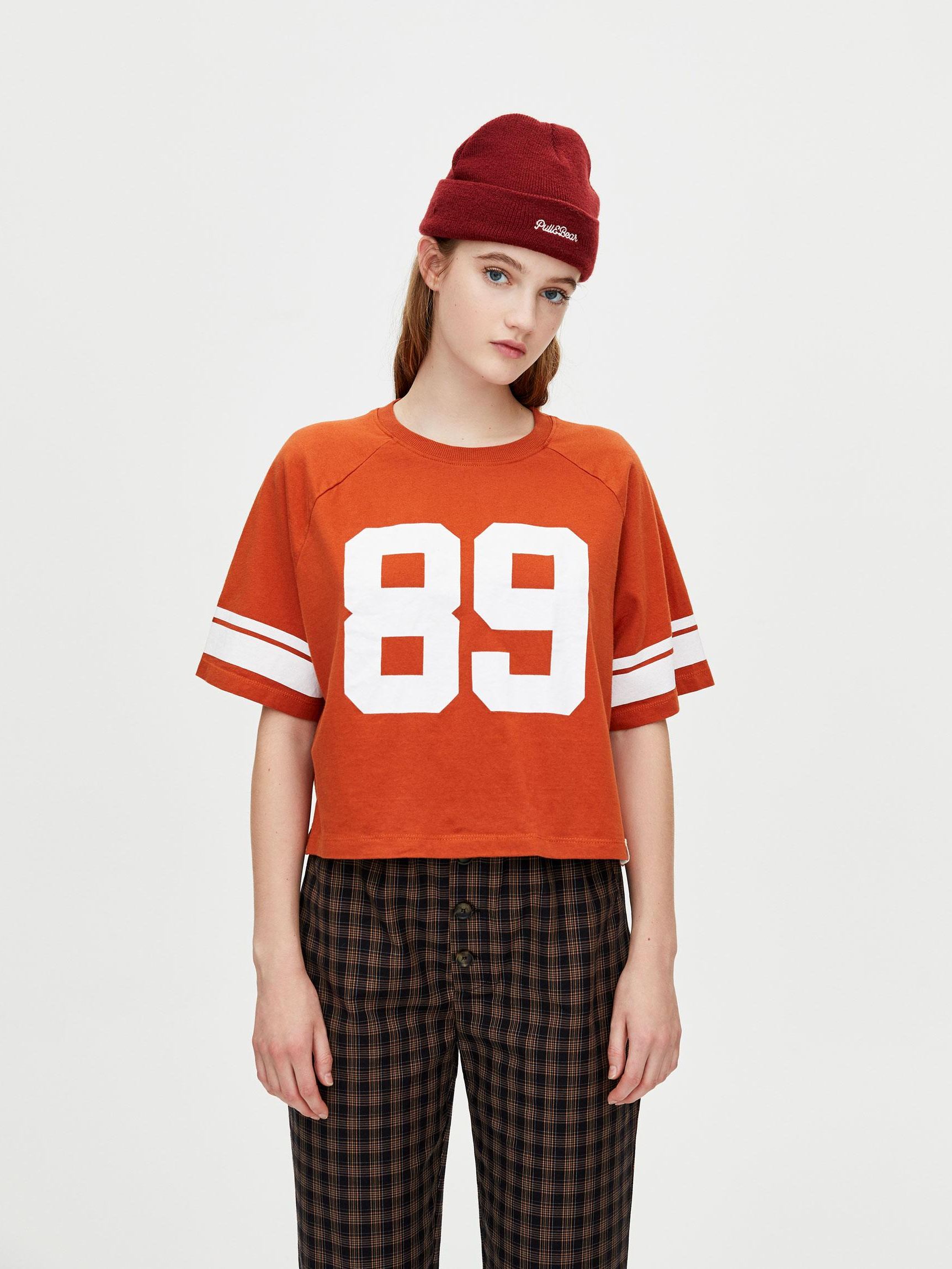 

Футболка Pull & Bear 5244/331/670  Терракотовая, Футболка Pull & Bear 5244/331/670 L Терракотовая