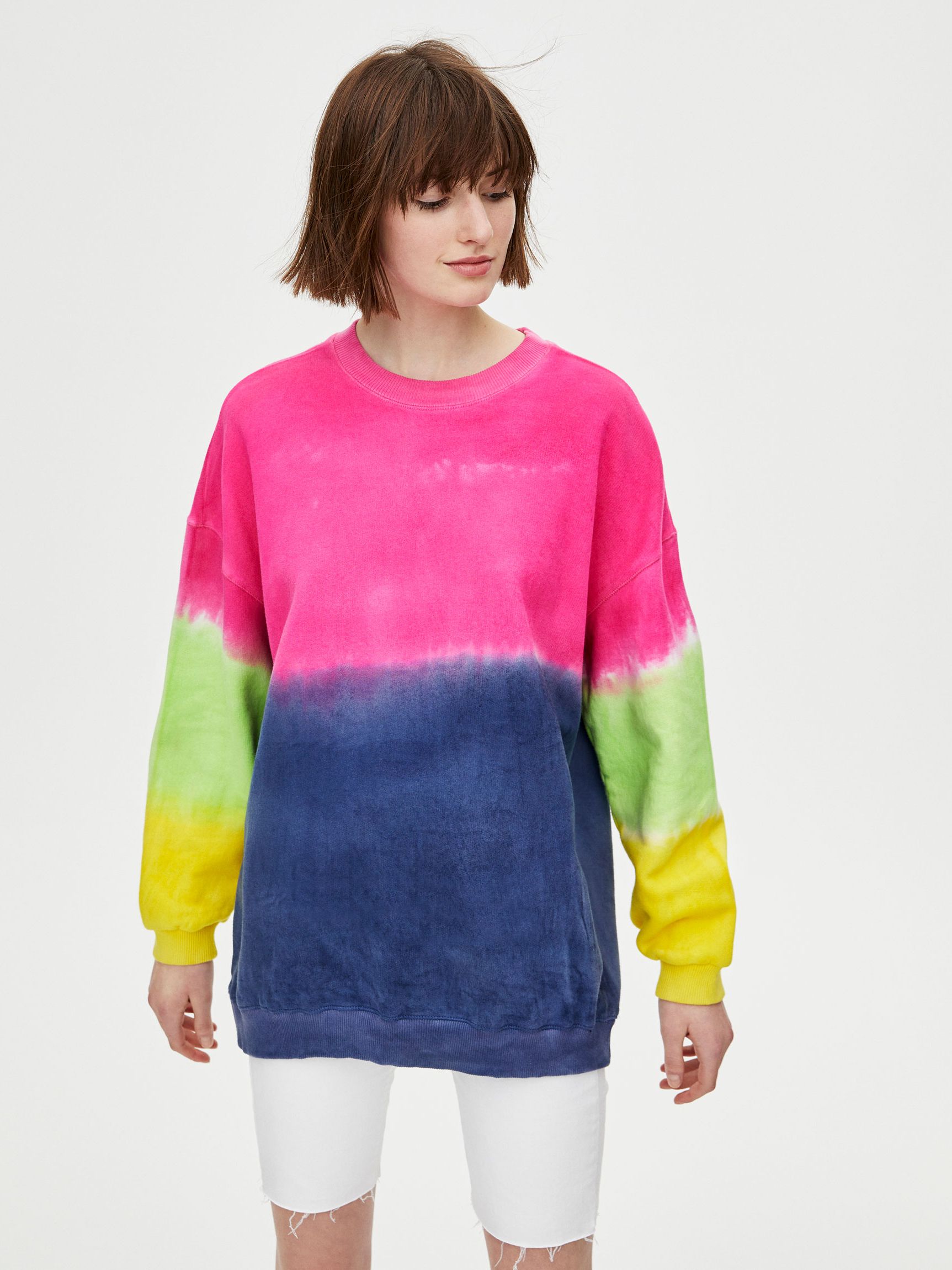 

Свитшот Pull & Bear 5590/367/630 XS Розовый с серым