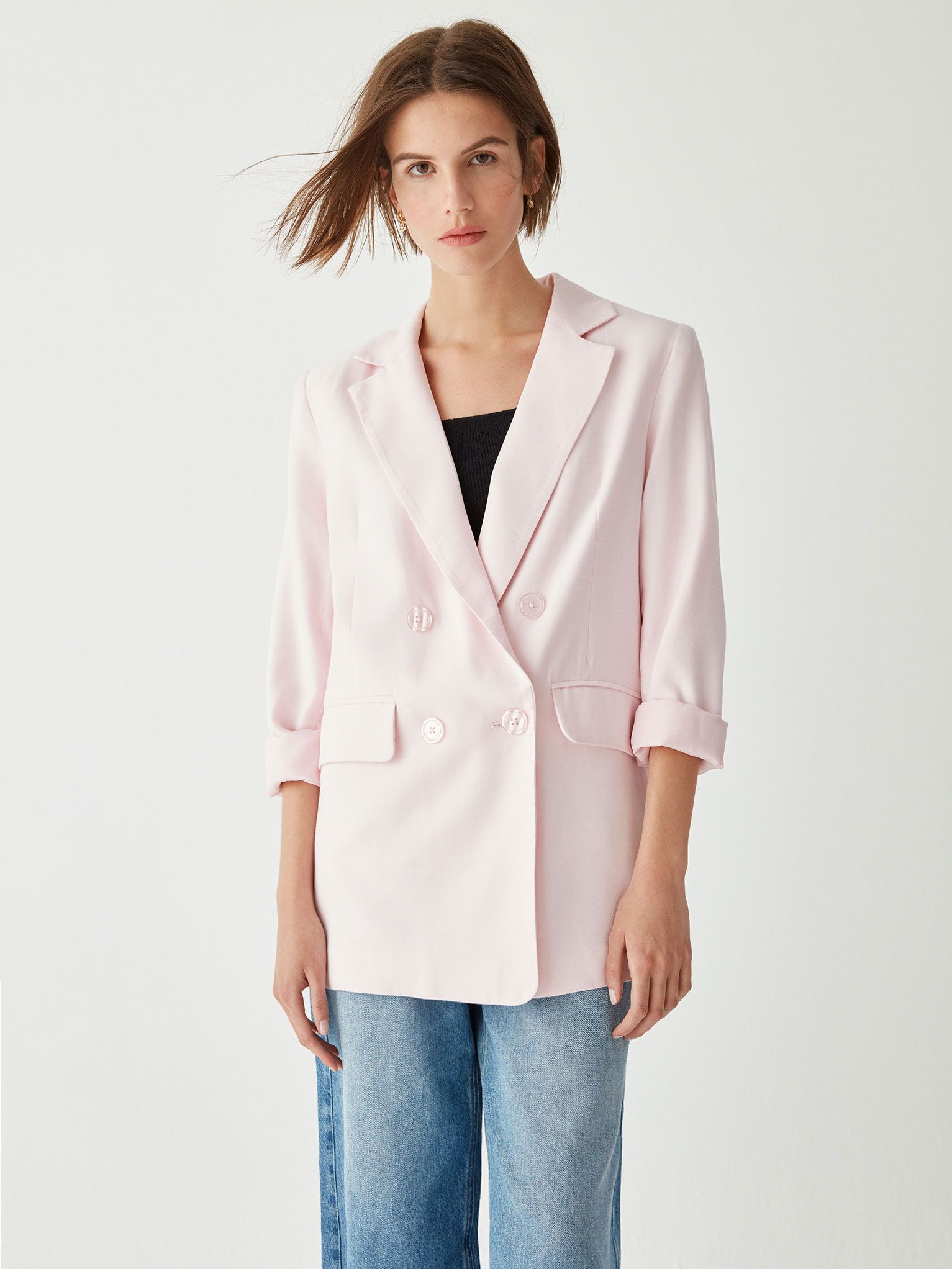 

Пиджак Pull & Bear 5780/303/621 L Розовый