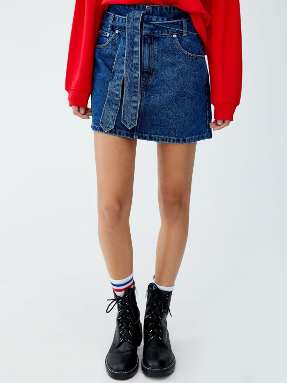 

Юбка джинсовая Pull & Bear 9398/340/407 M Синяя