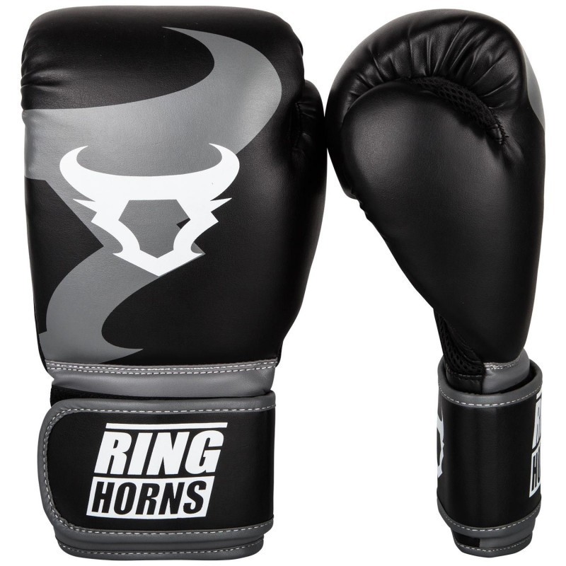 

Перчатки Ringhorns Charger Boxing Gloves Черно-серые 14 унций