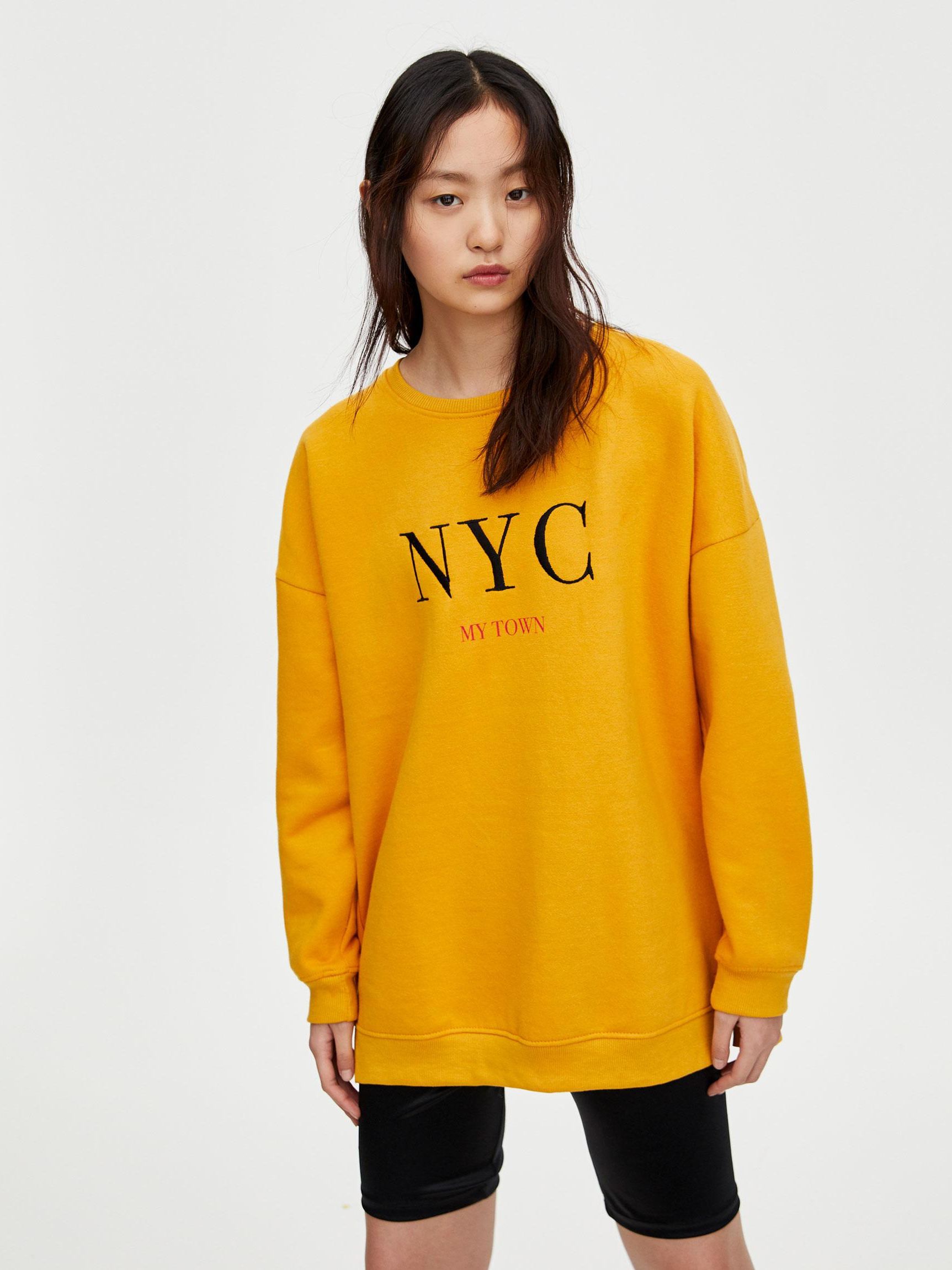 

Свитшот Pull & Bear 9591/354/305 XS Горчичный