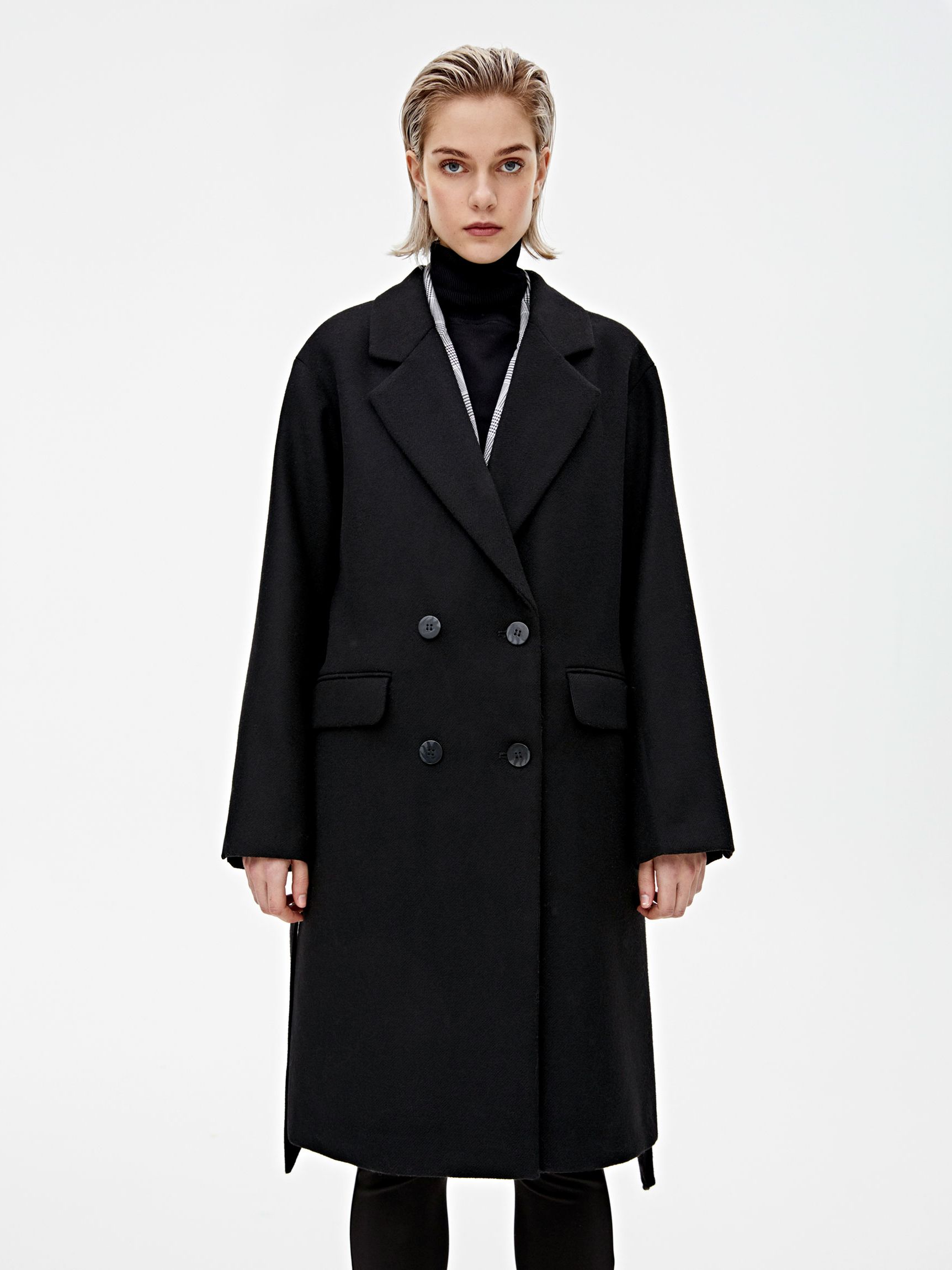 

Пальто Pull & Bear 9750/312/800 S Черное