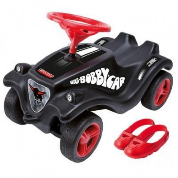 

Толокар чудомобиль детская машинка для катания "Фулда" с защитными насадками BIG черная