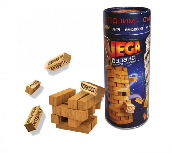 

Игра настольная Danko Toys Vega (башня, вега, дженга, jenga, vega) (Рус) (DT ПБ)