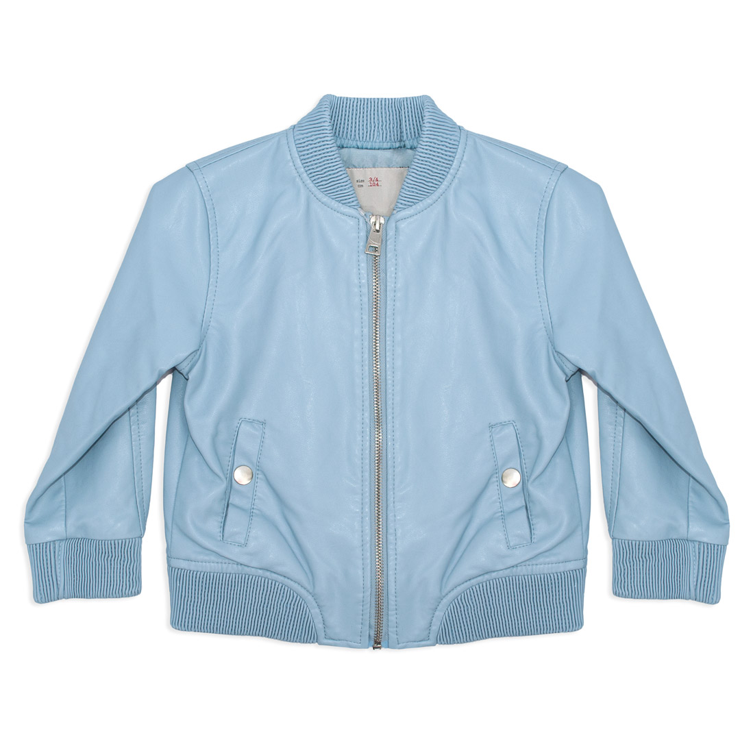 

Куртка кожаная демисезонная Likarulla 1612 116 см Голубой