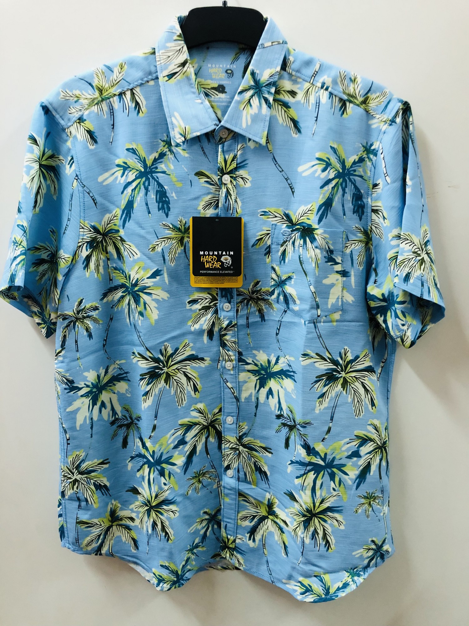 

Рубашка мужская голубая в принт Mountain Hard Wear ХХL (4440)
