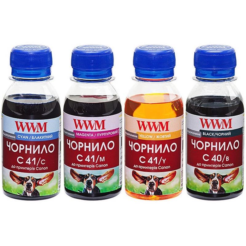 

Комплект чернил WWM для CANON PG40B/CL41 В/C/M/Y C40/41SET-2 4*100г