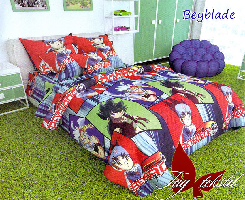 

Детское постельное белье TAG tekstil Ренфорс Beyblade 150х215