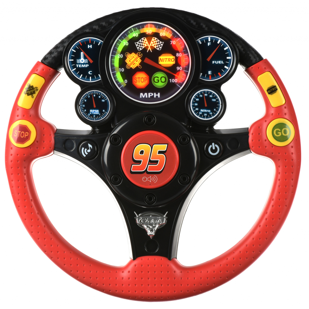 

Интерактивная игрушка Ekids Руль музыкальный Disney Cars, Молния McQueen, MP3 (CR-155.11EV7)