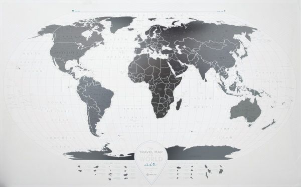 

Cкретч-карта 1DEA.me "Travel Map AIR World"