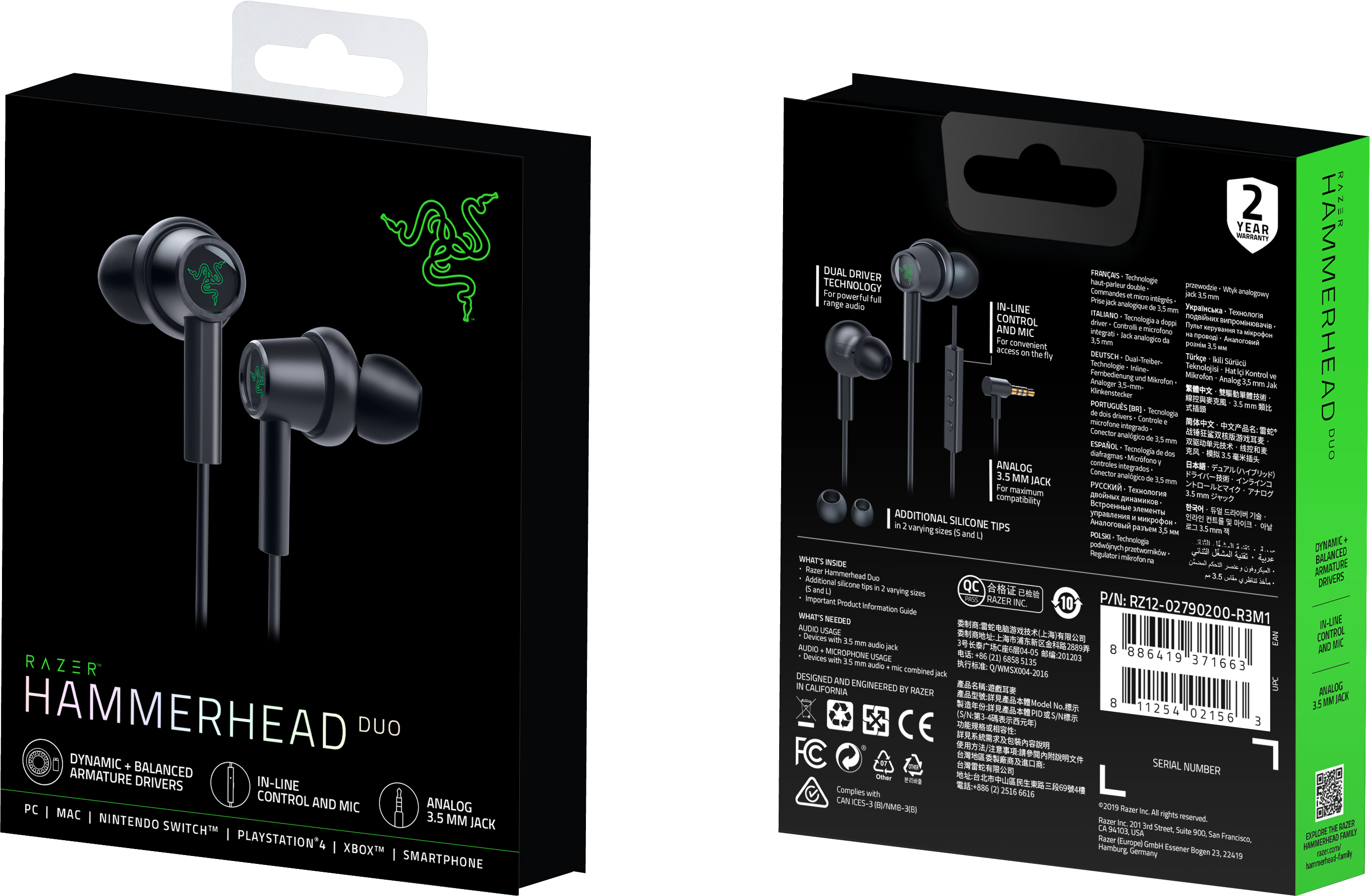 Razer hammerhead duo discount mic