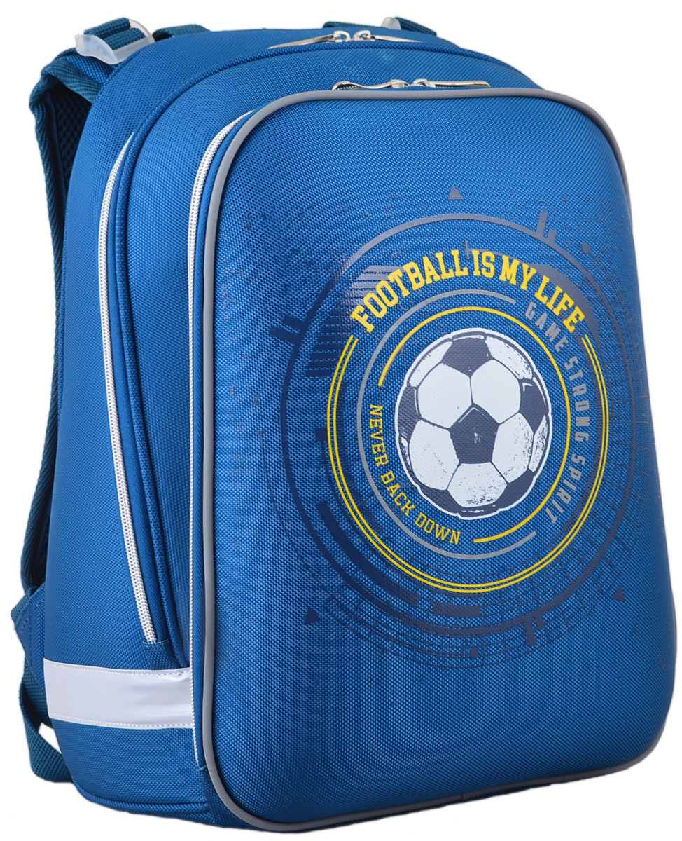 

Рюкзак школьный каркасный 1 Вересня H-12 "Football" 17 л 38x30x15 см Синий