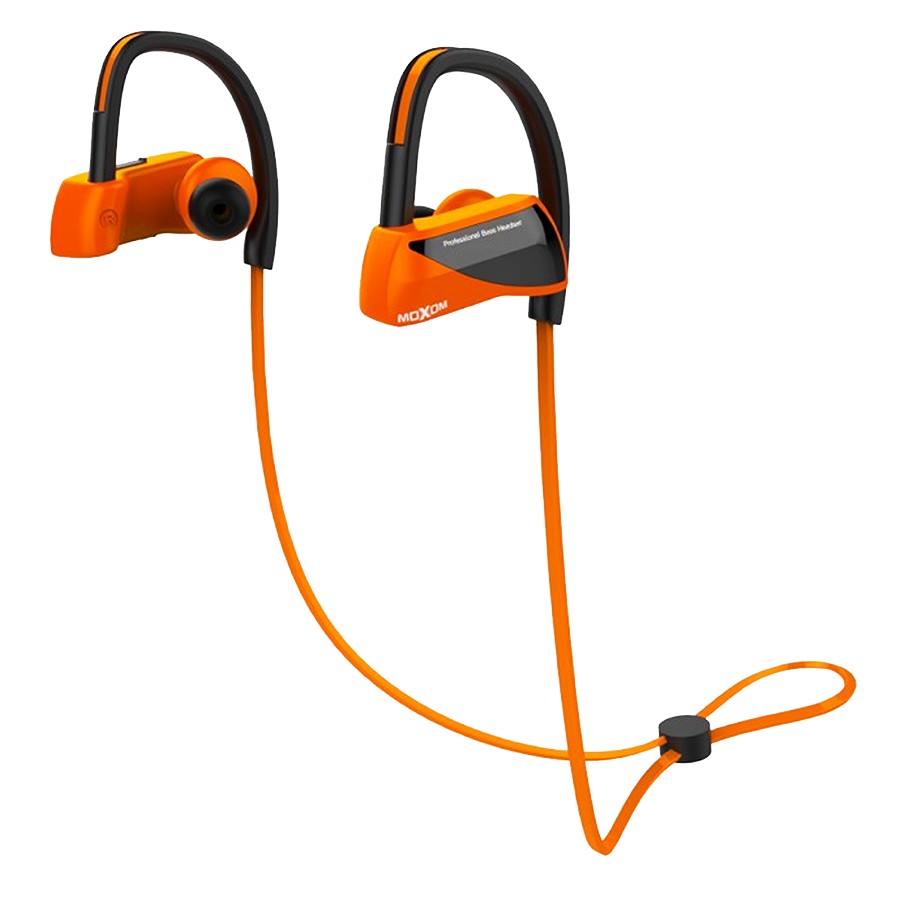 

Гарнитура Bluetooth Moxom MOX-22 Waterproof Sport черно/оранжевые