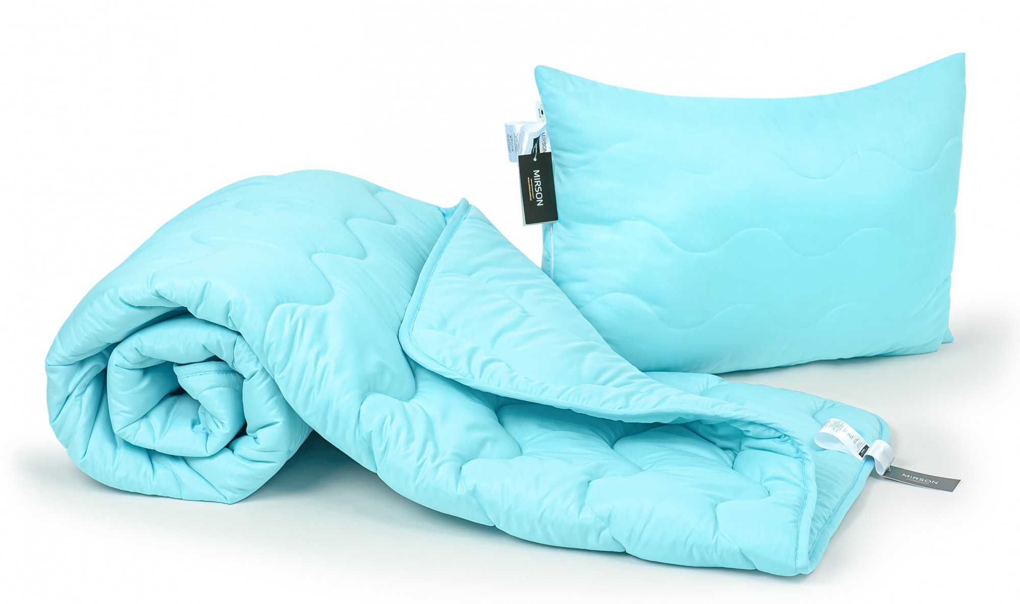 

Набор антиаллергенный MirSon BamBoo Всесезонный №1682 155x215 см Eco Light Blue Одеяло + подушка 50*70 средняя