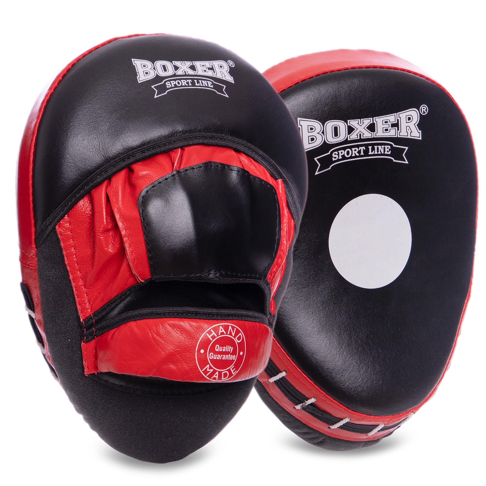 

Кожаные лапы боксерские изогнутые (2шт) BOXER Красный 2012-01