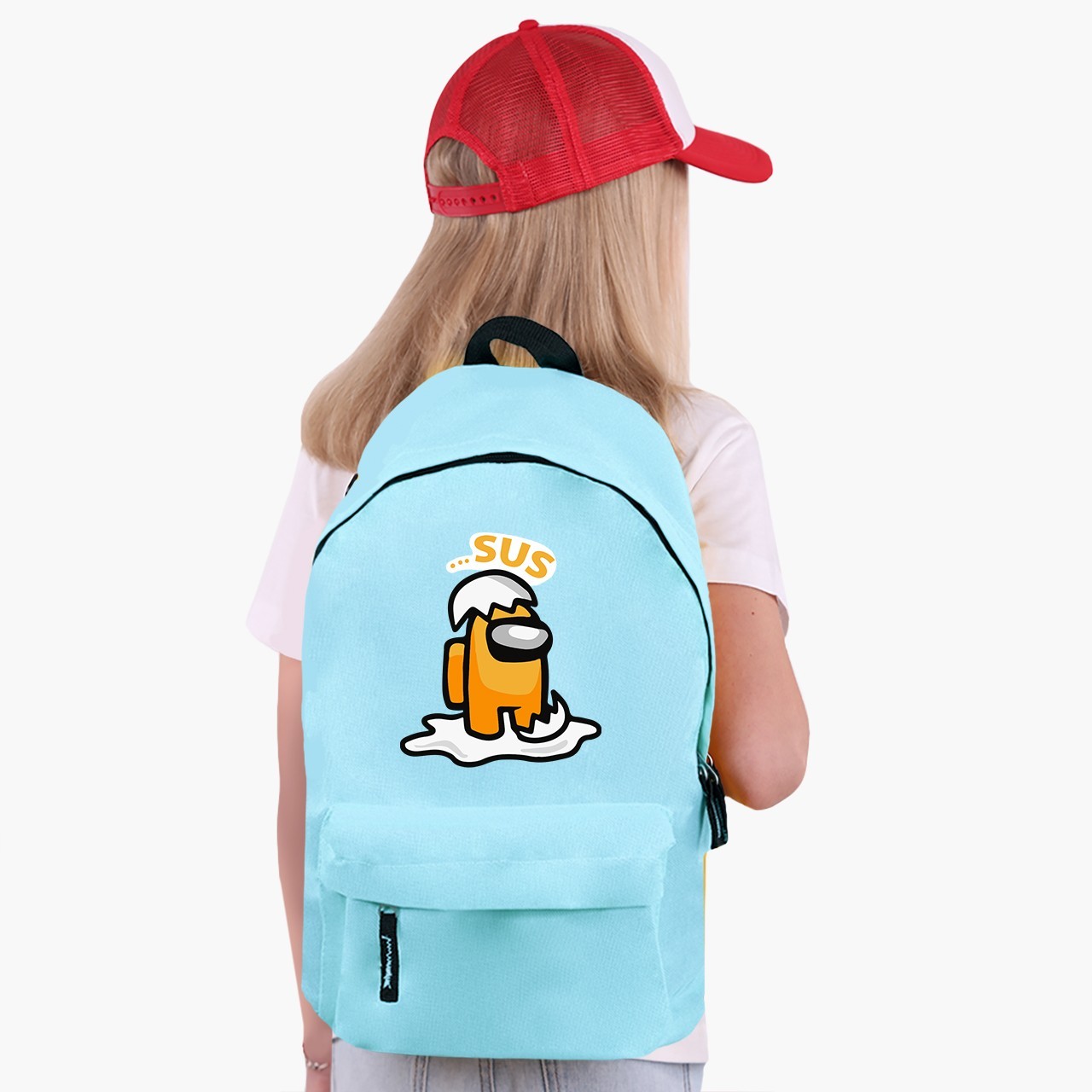 

Рюкзак детский Амонг Ас Мистер яйцо (Among Us Mister egg) (9263-2597) 17 л Голубой